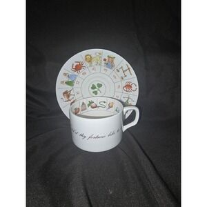 Royal Kendal Zodiac Fortune Telling Tea Cup and Saucer Fine Bone China England